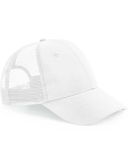 Recycled Urbanwear 6 Panel Snapback Trucker in White, Größe One Size