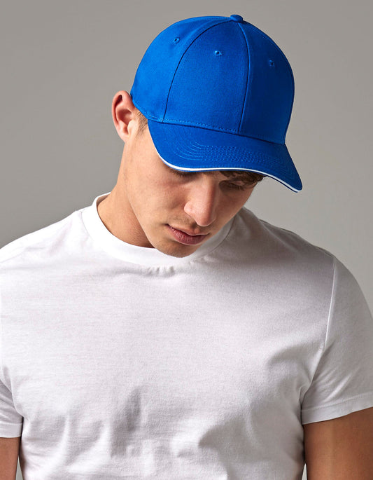 EarthAware® Classic Organic Cotton 6 Panel Cap - Sandwich Peak