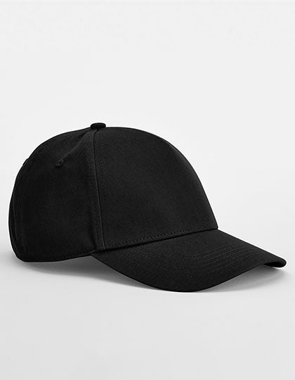 EarthAware® Classic Organic Cotton 5 Panel Cap in Black, Größe One Size