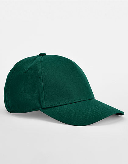 EarthAware® Classic Organic Cotton 5 Panel Cap in Bottle Green, Größe One Size