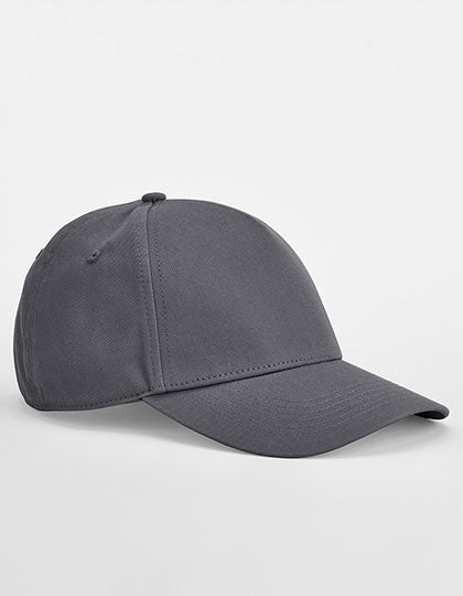 EarthAware® Classic Organic Cotton 5 Panel Cap in Graphite Grey, Größe One Size