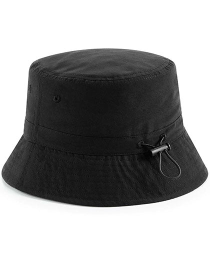 Recycled Polyester Bucket Hat in Black, Größe L/XL