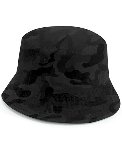 Recycled Polyester Bucket Hat in Midnight Camo, Größe L/XL