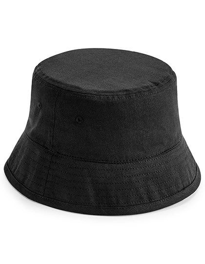 Organic Cotton Bucket Hat in Black, Größe L/XL