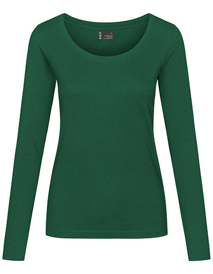 Women´s T-Shirt Long Sleeve in Forest, Größe 3XL
