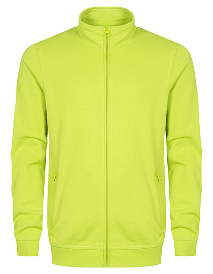 Men´s Sweatjacket in Apple Green, Größe 5XL