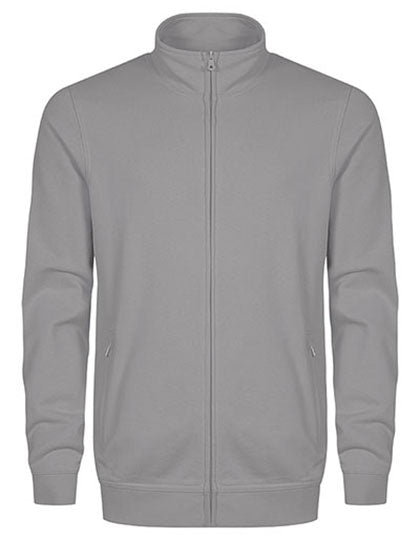 Men´s Sweatjacket in New Light Grey (Solid), Größe 5XL