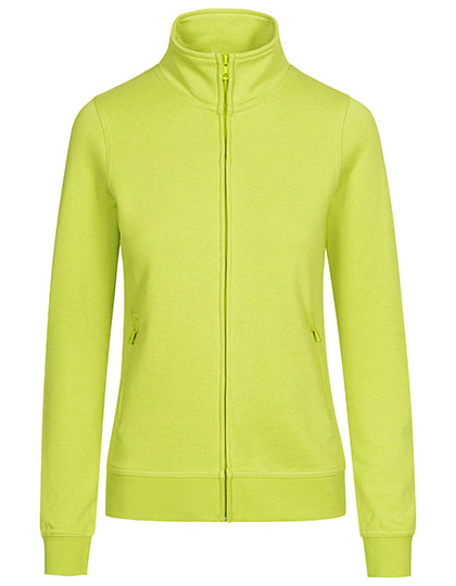 Women´s Sweatjacket in Apple Green, Größe 3XL