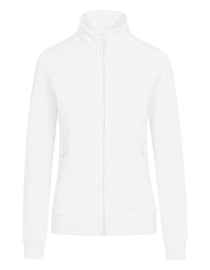 Women´s Sweatjacket in White, Größe 3XL