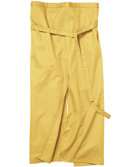 Slit Apron Milano 100 x 100 cm in Curry, Größe 100 x 100 cm