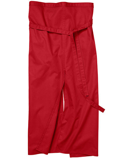 Slit Apron Milano 100 x 100 cm in Red, Größe 100 x 100 cm