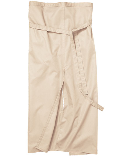 Slit Apron Milano 100 x 100 cm in Sand, Größe 100 x 100 cm