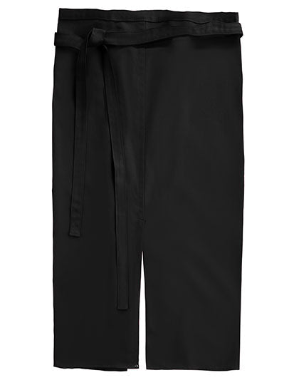 Slit Apron Milano 80 x 100 cm in Black, Größe 80 x 100 cm