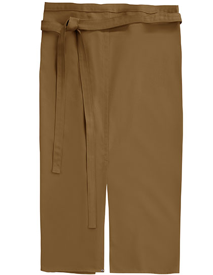 Slit Apron Milano 80 x 100 cm in Caramel, Größe 80 x 100 cm