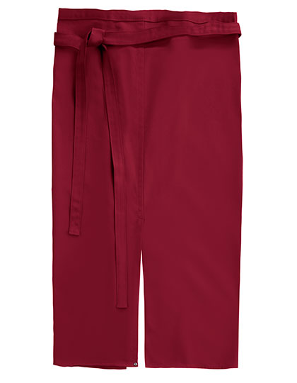 Slit Apron Milano 80 x 100 cm in Cherry, Größe 80 x 100 cm