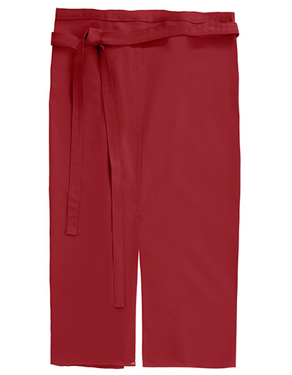 Slit Apron Milano 80 x 100 cm in Regency Red, Größe 80 x 100 cm