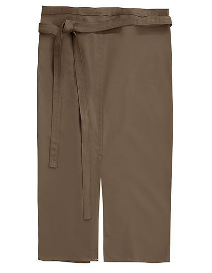 Slit Apron Milano 80 x 100 cm in Taupe, Größe 80 x 100 cm