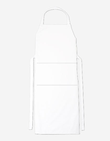 Bib Apron Verona Bag 110 x 75 cm in White, Größe 110 x 75 cm