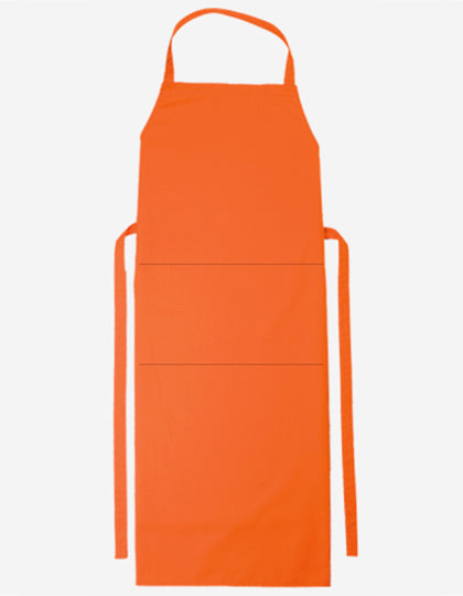 Bib Apron Verona Classic Bag 90 x 75 cm in Pumpkin, Größe 90 x 75 cm