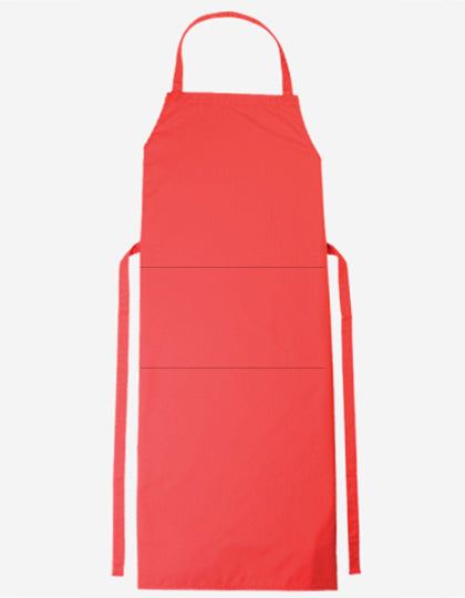 Bib Apron Verona Classic Bag 90 x 75 cm in Red, Größe 90 x 75 cm