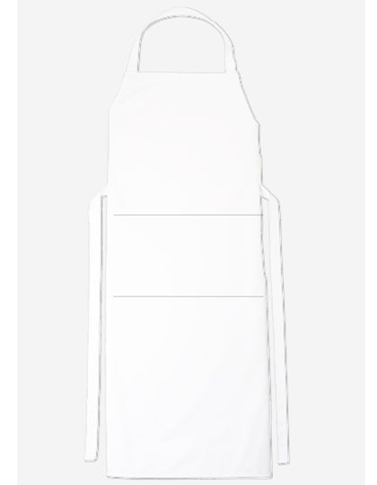 Bib Apron Verona Classic Bag 90 x 75 cm in White, Größe 90 x 75 cm