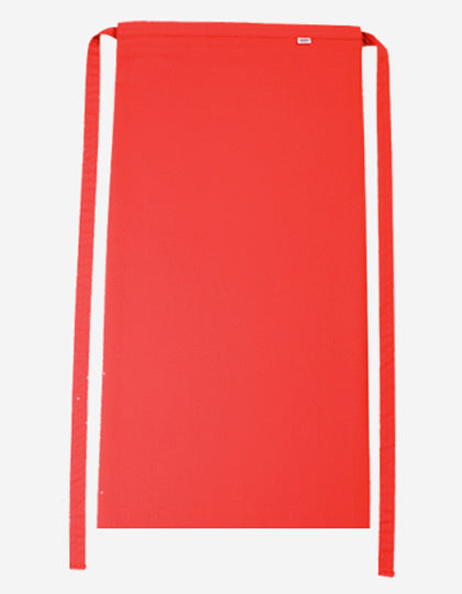 Bistro Apron Roma 80 in Red, Größe 80 x 100 cm