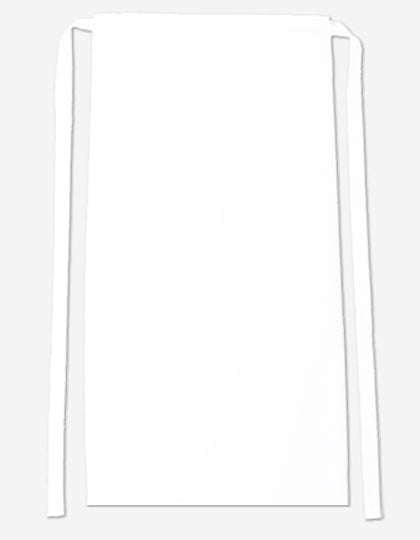 Bistro Apron Roma 80 in White, Größe 80 x 100 cm