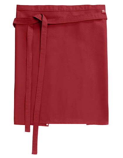 Bistro Apron Roma 50 x 78 cm in Red, Größe 50 x 78 cm