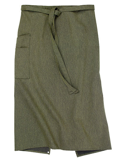 Bistro Apron Macerata in Green Melange, Größe 80 x 100 cm