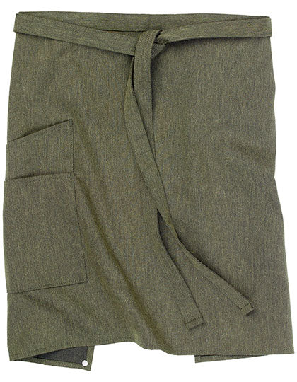 Bistro Apron Vernazza in Green Melange, Größe 50 x 78 cm