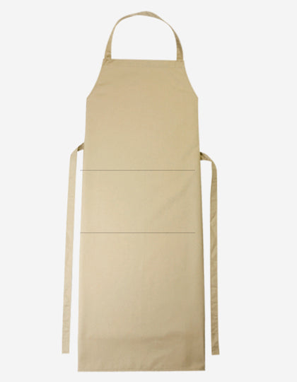 Bib Apron Verona 110 x 75 cm in Khaki, Größe 110 x 75 cm