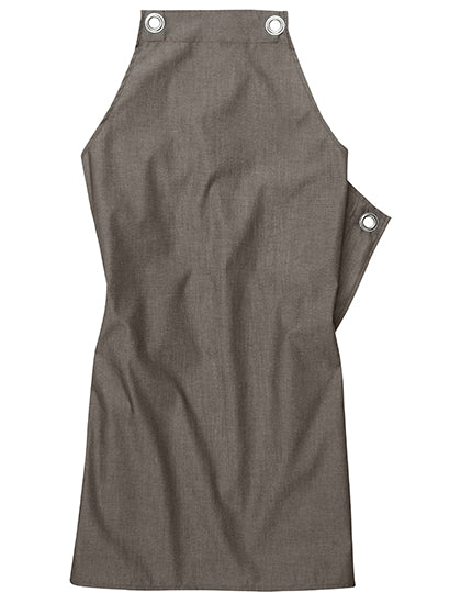 Bib Apron Potenza X Melange in Brown Melange, Größe 90 x 71 cm