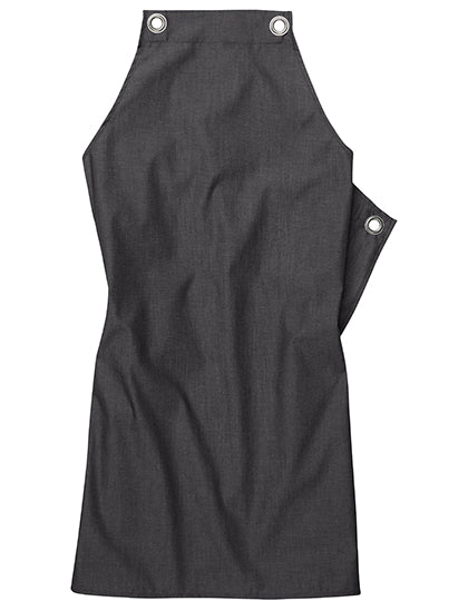 Bib Apron Potenza X Melange in Dark Grey Melange, Größe 90 x 71 cm