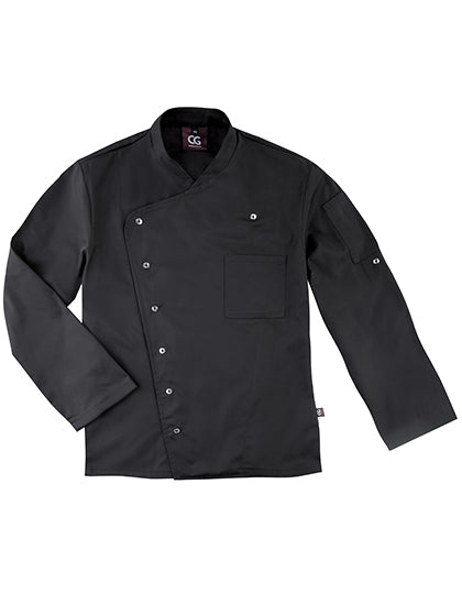 Men´s Chef Jacket Turin Classic in Black, Größe 64