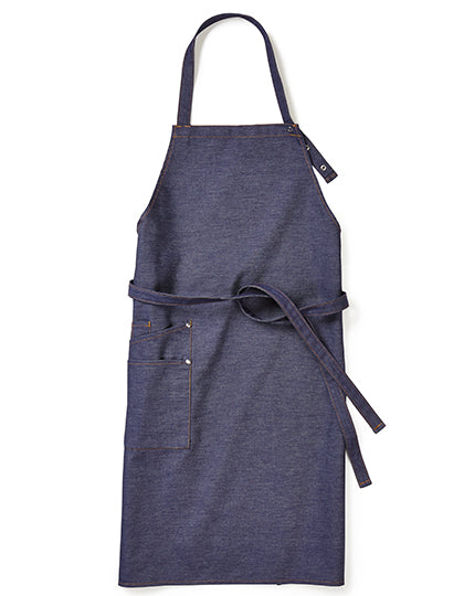 Bib Apron Nucciano in Denim, Größe 90 x 75 cm