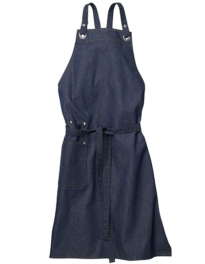 Bib Apron Jesi X Jeans in Denim, Größe 90 x 71 cm