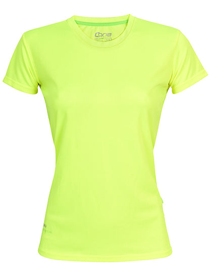 Ladies´ Evolution Tech Tee in Neon Yellow, Größe XL