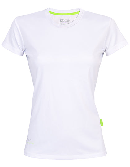 Ladies´ Evolution Tech Tee in White, Größe XL