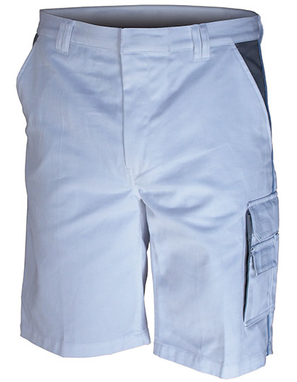 Contrast Work Shorts in White, Größe 64