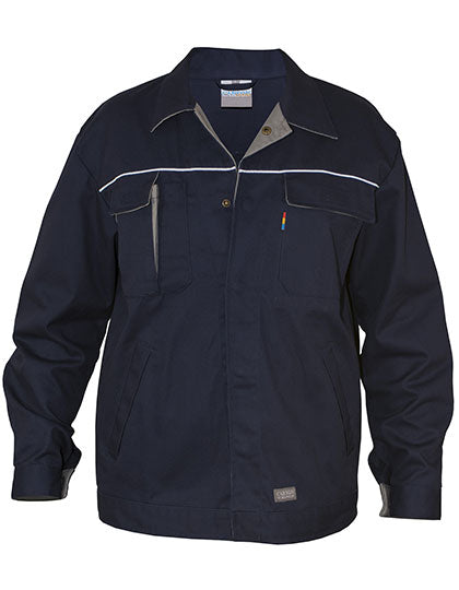 Contrast Work Jacket in Deep Navy, Größe 64
