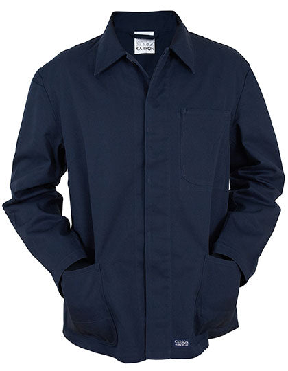 Classic Long Work Jacket in Navy, Größe 62