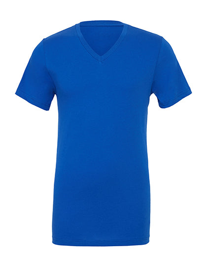 Unisex Jersey Short Sleeve V-Neck Tee in True Royal, Größe XXL