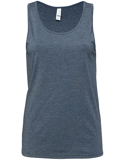 Unisex Jersey Tank Top in Heather Navy, Größe XXL