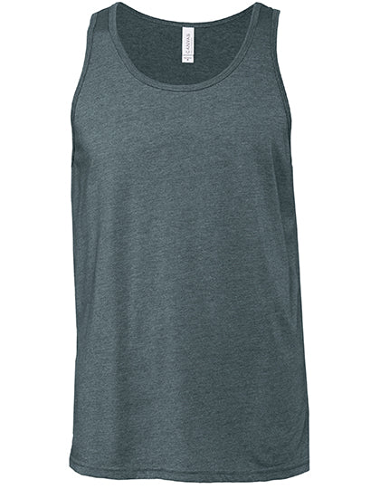 Unisex Jersey Tank Top in Heather Slate, Größe XXL