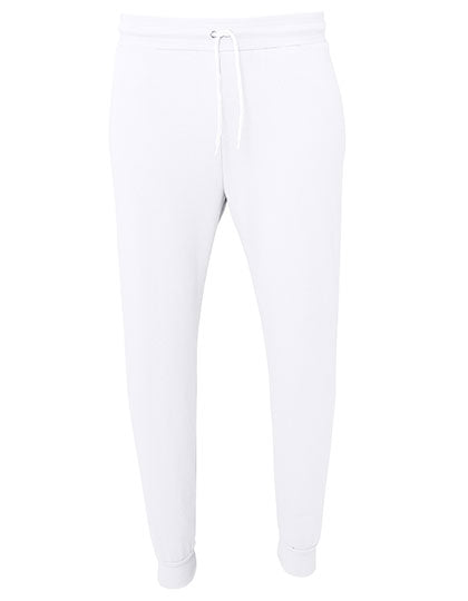 Unisex Sponge Fleece Jogger Sweatpants in White, Größe XXL