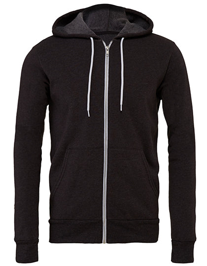 Unisex Poly-Cotton Fleece Full-Zip Hoodie