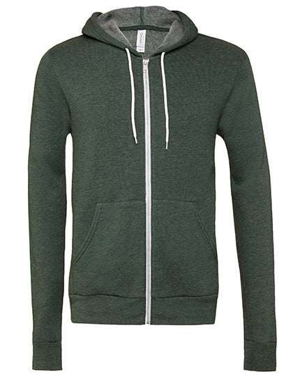 Unisex Poly-Cotton Fleece Full-Zip Hoodie