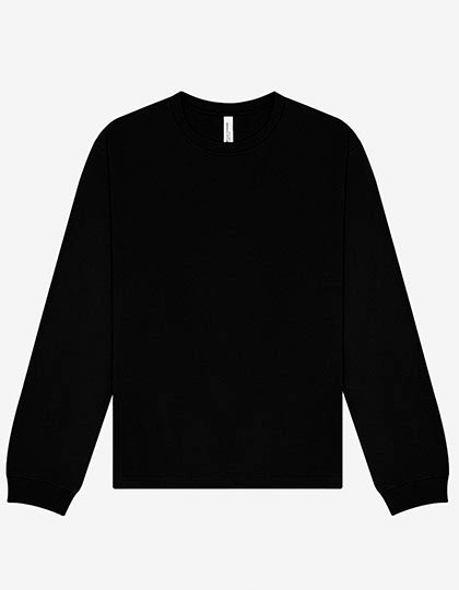 Unisex Heavyweight Long Sleeve Tee in Black, Größe 4XL