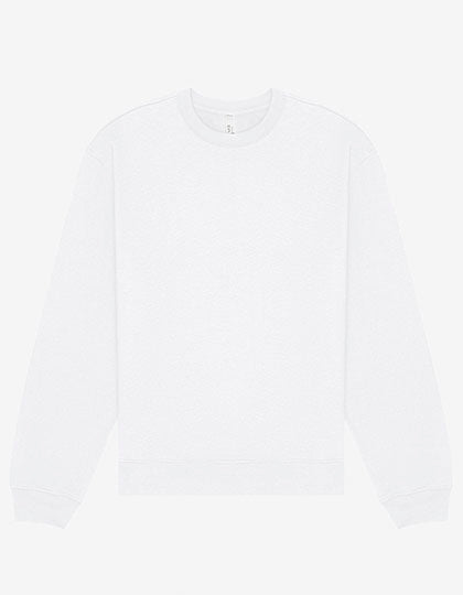 Unisex Crewneck Sweatshirt in White, Größe 4XL