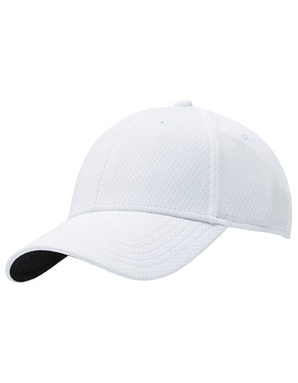 Ladies Fronted Crested Cap in White, Größe One Size
